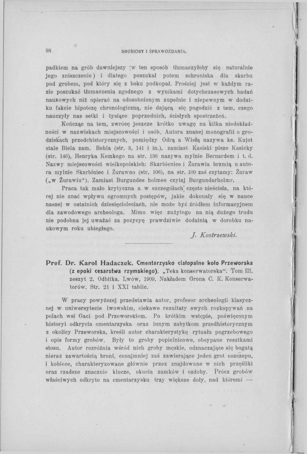 98 ROZBIORY I SPRAWOZDANIA.