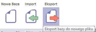 5... EKSPORT BAZY PROFILI U ytkownik ma mo liwoœæ wyeksportowania aktywnej bazy profili do nowego pliku.