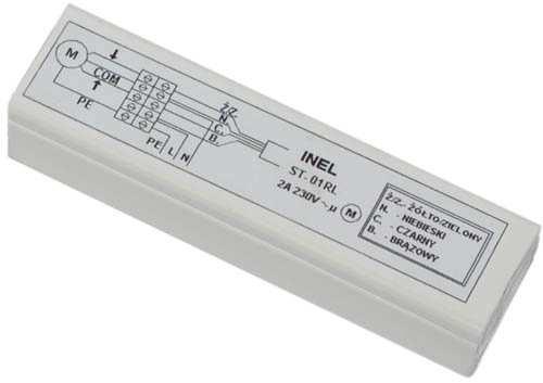 STEROWNIK RADIOWY ST-01RL OPIS STEROWNIKA Sterownik został zaprojektowany do sterowania rolet z silnikami 230 VAC za pomocą pilota PIL-99 lub pilota PIL-06.