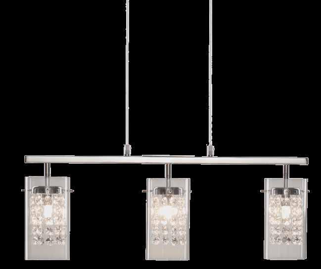 2 12,99 179, Lampa zwisowa MAGIC moc 3 x 40 W, G9, kolor: chrom,