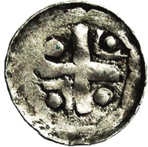 E-d, krzyż prosty, 0,869 g, ID N1358; c. denar, st.