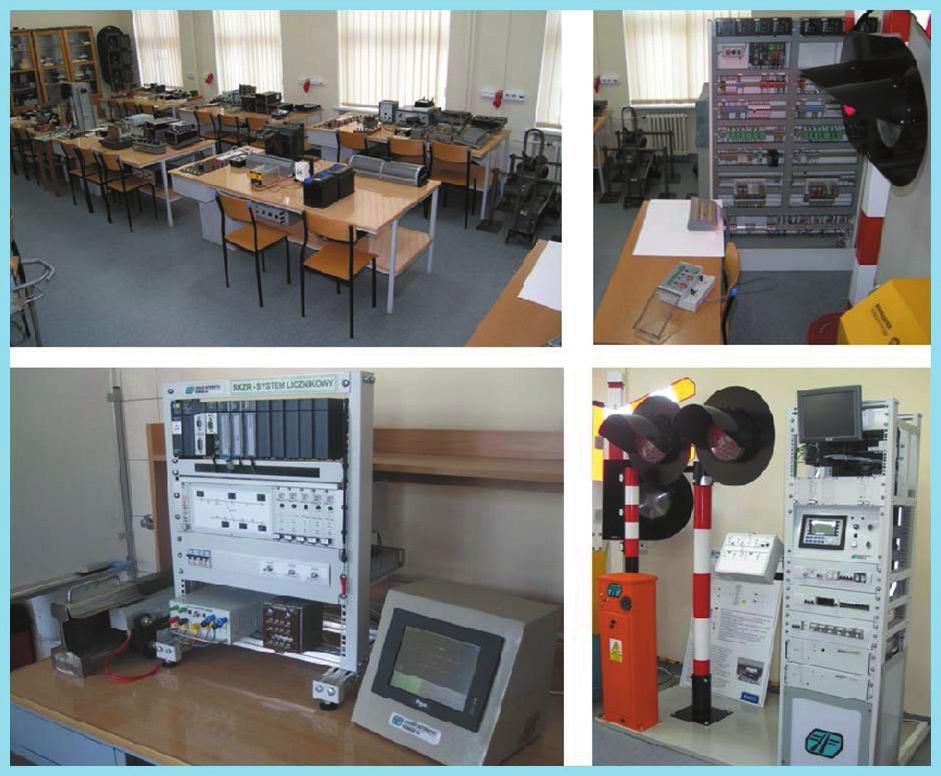 Interfejsy diagnostyczne dla systemów srk - Z 415 2.3. S.A..A. w autorzy) przejazdów SZP-1. Rys. 4. Laboratorium systemów SRK firmy Kombud sygnalizacji przejazdowej SZP-1.