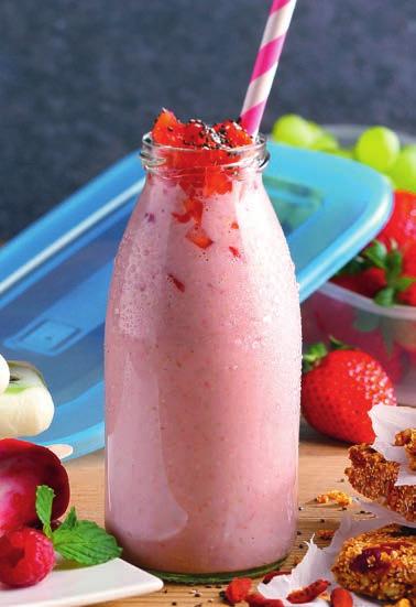 Smoothie wlać do butelki,