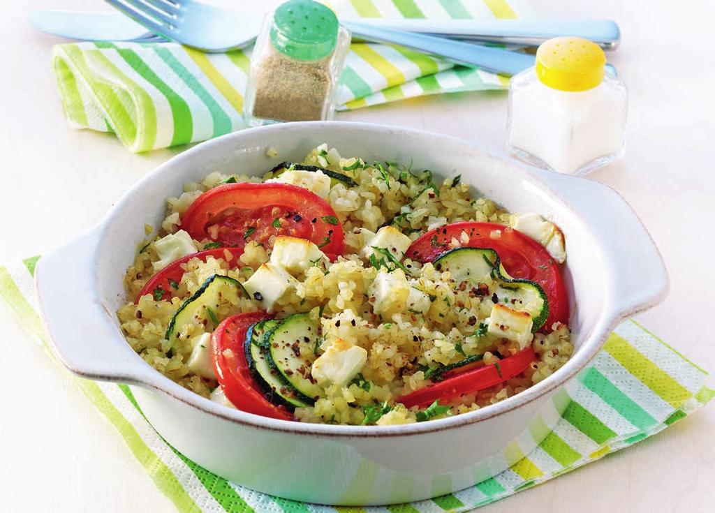 ZAPIEKANKA z kaszą bulgur i fetą Składniki