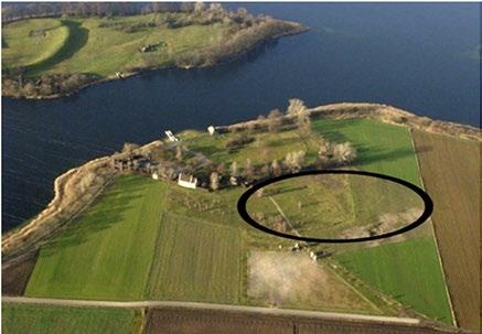 Ryc. 1. Położenie cmentarzyska na wschodnim brzegu jeziora Lednica Fig. 1. The burial ground location on the eastern shore of Lake Lednica stanowiących najstarsze zabytki tego typu na naszych ziemiach1.