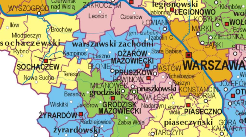 13. Załącznik 1 Charakterystyka społeczno-gospodarcza i przestrzenno-funkcjonalna gminy 13.1.Charakterystyka zagospodarowania przestrzennego POŁOŻENIE I STRUKTURA FUNKCJONALNO-PRZESTRZENNA Gmina