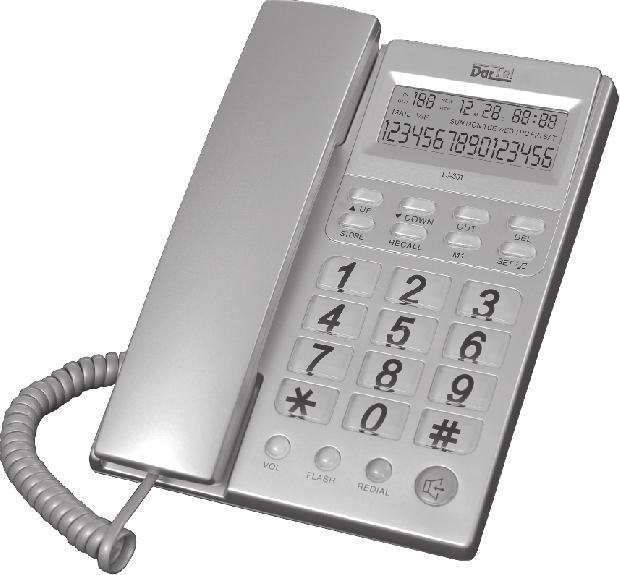 R Model: LJ-301 Telefon sznurowy RoHS Przedsiêbiorstwo Dartel s.c.