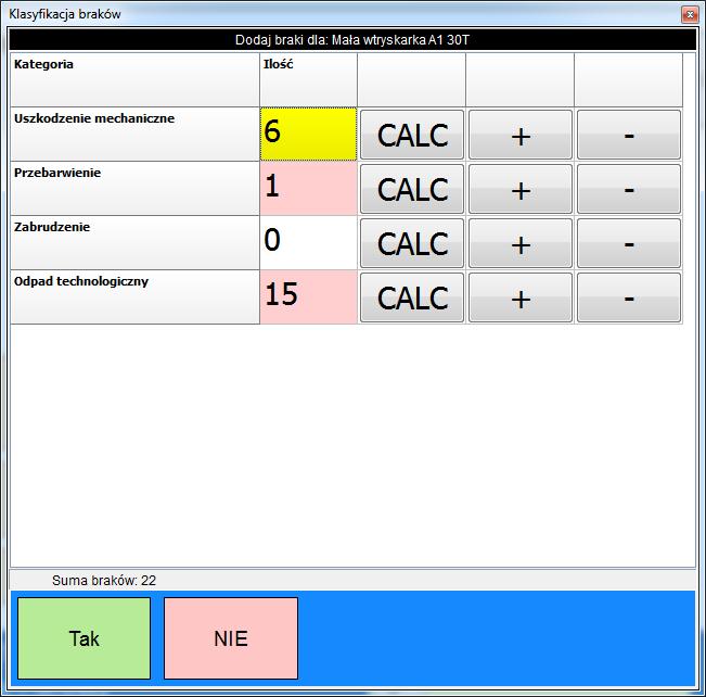 Teraz zmienimy status na pracę i załączymy symulator wejść tak aby pulsowało wejście 3 Dodamy też braki