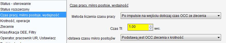 Dodajemy model mała wtryskarka. W sekcji status ustawiamy status Rozszerzony sterowany przez operatora.