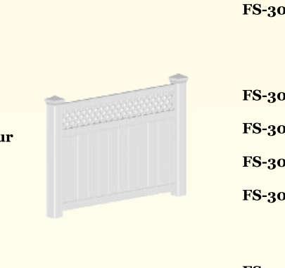 Ogrodzenie parawanowobalustradowe FS-300-351-001 FS-300-361-001 FS-300-371-001