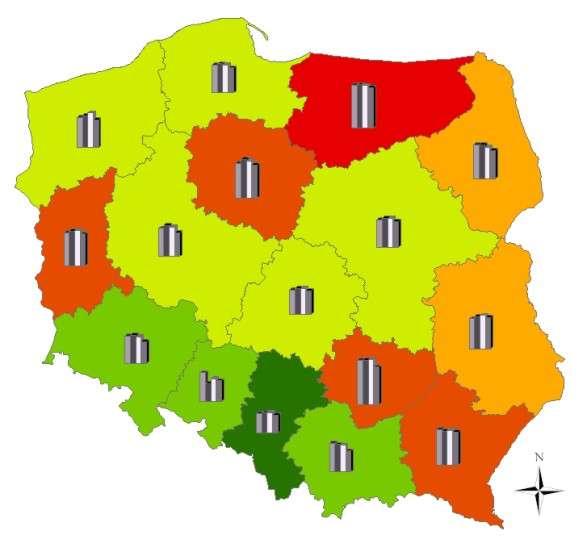 pomorskie zachodniopomorskie warmińsko- -mazurskie kujawsko- -pomorskie podlaskie