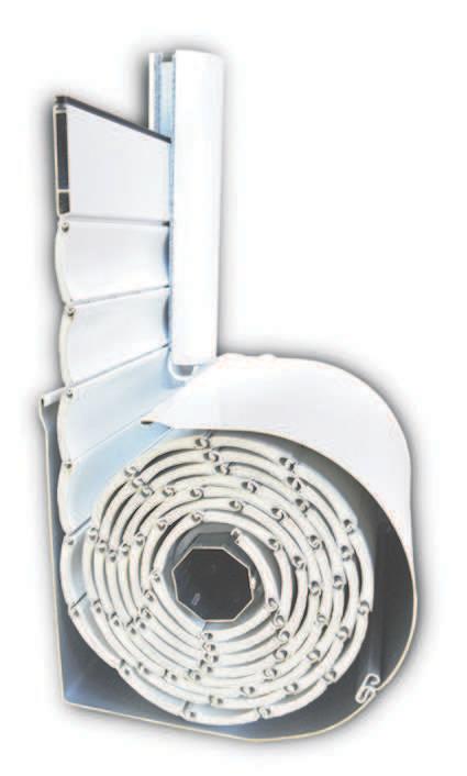 DOSSIER TECHNIQUE ROLETY ZEWNĘTRZNE - OMEGA-LUX 6 4 1 2 3 8 5 13 17 3 16 15 4 6 7 1. Skrzynka aluminiowa (góra) 2. Pierścienie zwiększające 3. Łożysko 4. Bok skrzynki 5. Koło nawojowe 6.