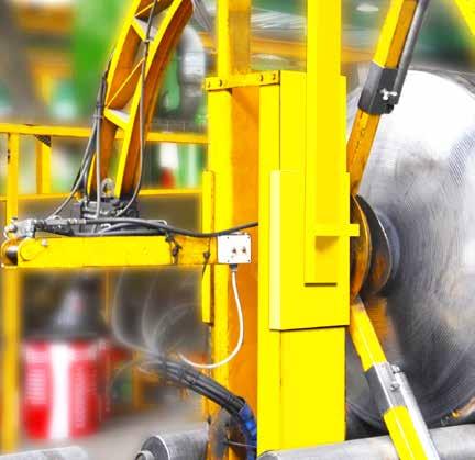 do automatycznej korekty kąta gięcia, robot spawalniczy 8 m, itd.