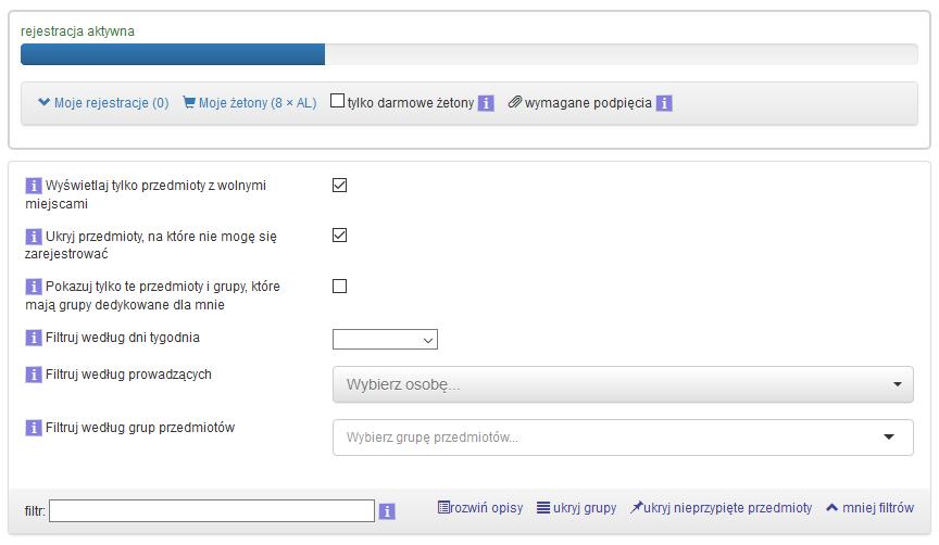 o Nie nadeszła jeszcze data uwolnienia przedmiotu w rejestracji.