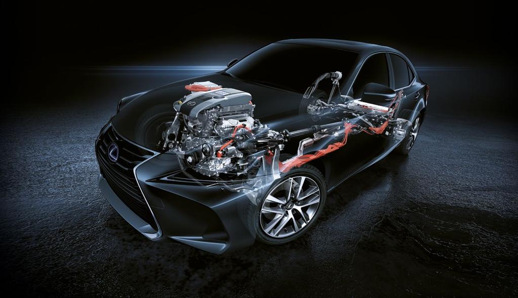2 3 PODWÓJNA MOC OSZCZĘDNOŚĆ Hybryda to nie tylko oszczędność, nowoczesny napęd Lexus Hybrid Drive to także lepsze osiągi, dzięki wyższej mocy i potężnemu momentowi obrotowemu silnika elektrycznego.