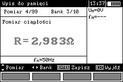 4 Pamięć Mierniki MRU-200 są wyposażone w pamięć 990 wyników pomiarów rezystancji.