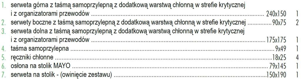 pakietu 35, ID 357 i 358 Czy zamawiający dopuści zestaw uniwersalny spełniający wymagania SIWZ w składzie: Odpowiedź: Zamawiający podtrzymuje zapis SIWZ.