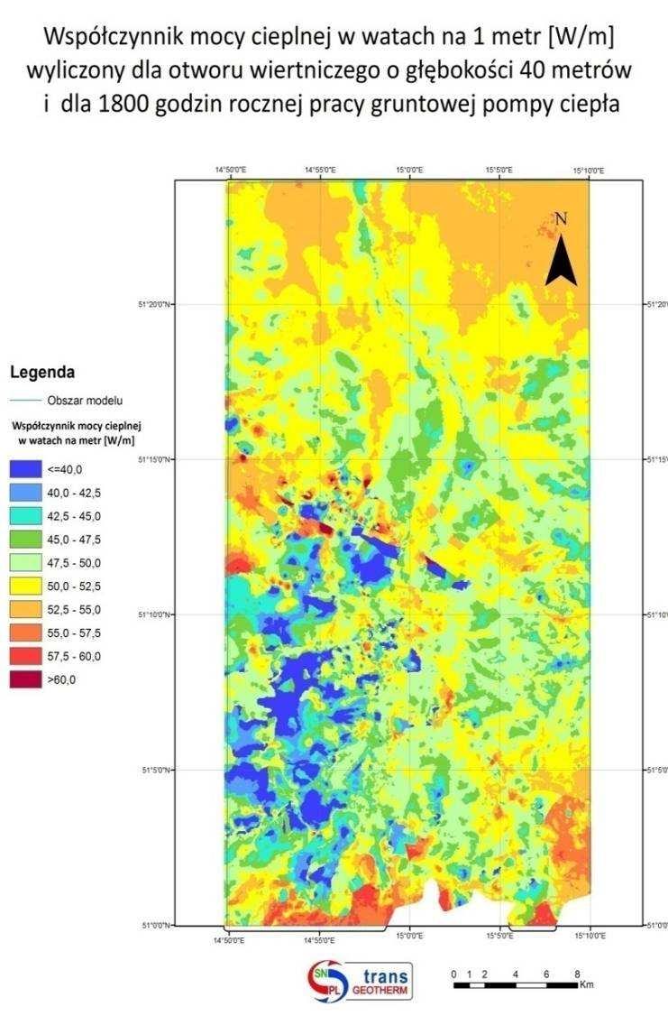 eu Mapa dla przewodności cieplnej W/m*K, 040 m Mapa dla
