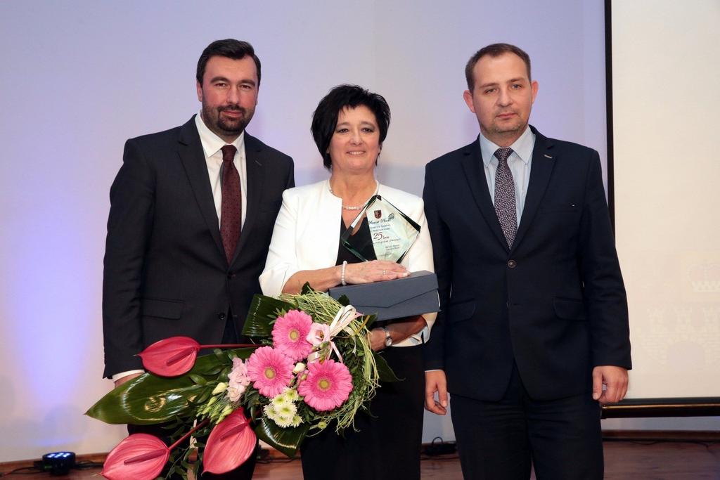 Starosta Powiatu Płockiego Pan Mariusz Bieniek i Sekretarz w Starostwie Powiatowym Pan Michał