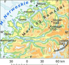 Typy wybrzeży morskich Wybrzeże fiordowe powstało w wyniku zalania dolin polodowcowych na terenach
