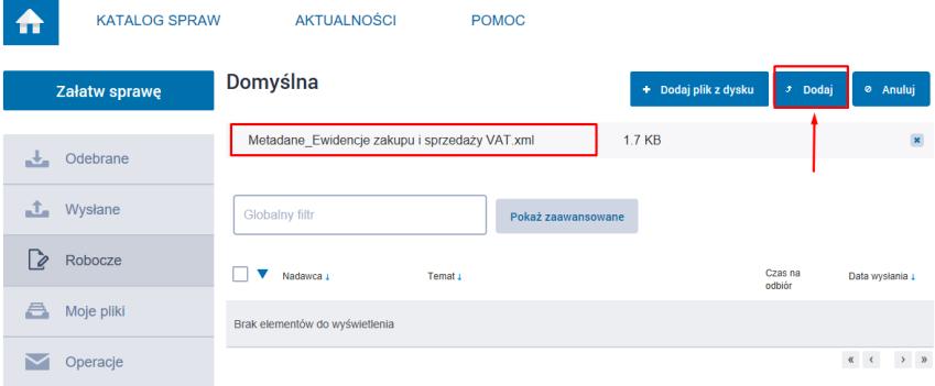 xml oraz potwierdzenie poprzez naciśnięcie przycisku Otwórz, 5.