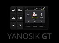 YANOSIK GTR to kompaktowych rozmiarów terminal posiada podświetlaną, wygodną w użytkowaniu klawiaturę z fizycznymi przyciskami.