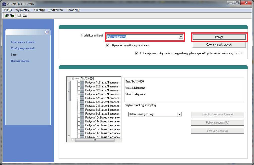 108 pl Konfiguracja AMAX 2100 / 3000 / 4000 Rysunek 8.