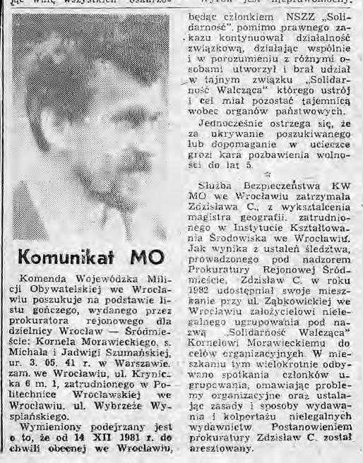 6 SOLIDARNOŚĆ WALCZĄCA 35. ROCZNICA POWSTANIA 16 CZERWCA 2017 { Co ją wyróżniało Solidarność Walcząca na opozycyjnej scenie politycznej Wspólnota wartości.