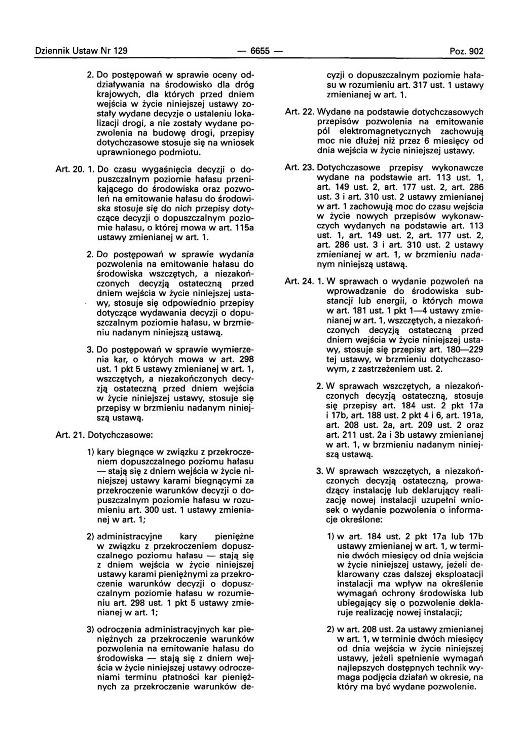 Dziennik Ustaw Nr 129-6655- Poz.902 2.