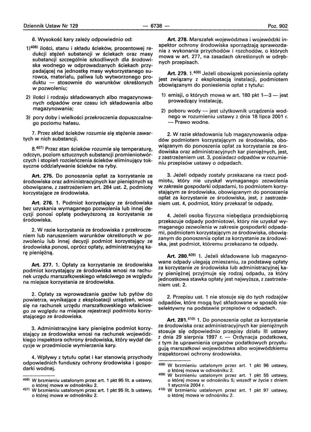 Dziennik Ustaw Nr 129-6738- Poz. 902 6.