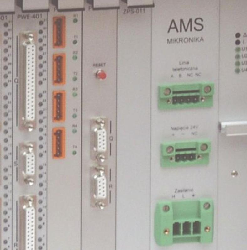 AMS-y rejestrują dae z maksymalie 128 wyjść impulsowych liczików eergii elektryczej lub iych urządzeń pomiarowych.
