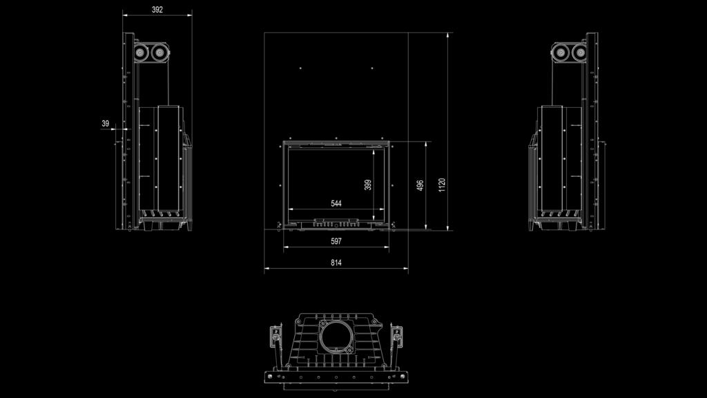MODERN DESIGN Decorative, heat-resistant glass that can withstand temperatures up to 800oC.