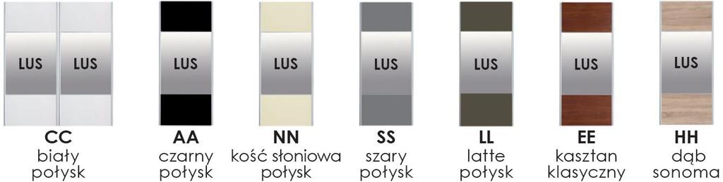 2. POŁĄCZENIE PŁYTY LAMINOWANEJ Z LUSTREM (dostępne w pakiecie 2 sztuk)