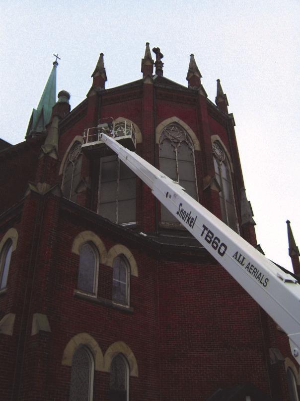 true Eucharistic community. If necessary, we will have subsequent meetings! WINDOW REPAIRS IN PROGRESS!