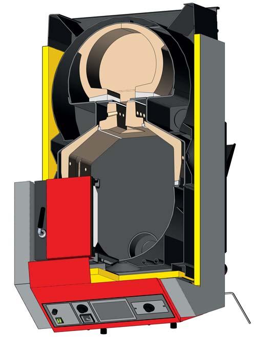 ZGAZUJĄCE DREWNO KOTŁY ATMOS ZGAZUJĄCE DREWNO GENERATOR DC 15 GS DC 70 GSX Kotły zgazujące tego typoszeregu charakteryzują się specjalnym paleniskiem, które z obu stron wyłożone jest kształtkami