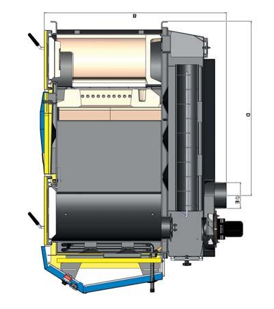 ATMOS GENERATOR DOKOGEN DC 18 GD DC 25 GD DC 30 GD DC 40 GD DC 50 GD MOC KOTŁA kw 19 25 29,8 40 49 WYMAGANY CIĄG KOMINA Pa 16 18 20 22 24 WAGA KOTŁA kg 376 469 466 548 565 POJEMNOŚĆ ZASOBNIKA NA