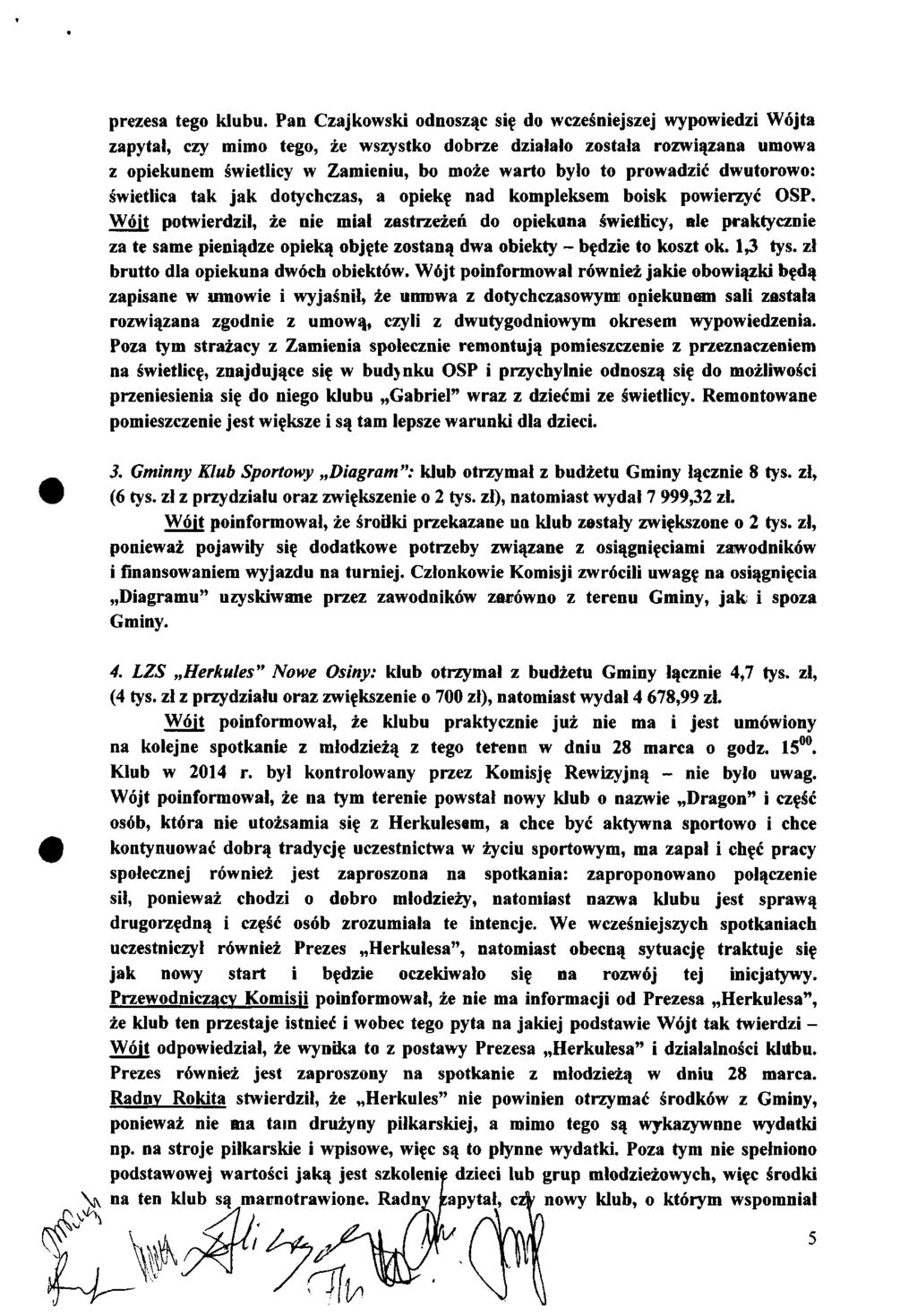prezesa tego klubu.