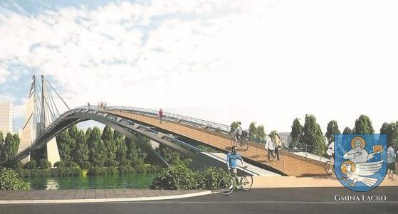 Budowa tras rowerowych w gminie Łącko VeloDunajec W ramach przedsięwzięcia na terenie gminy Łącko powstaną dwie kładki
