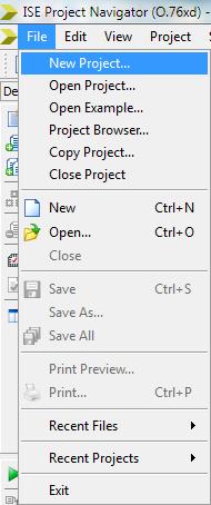 1. Elementy sekwencyjne Proszę uruchomić środowisko projektowe ISE klikając dwukrotnie przyciskiem myszy na ikonie znajdującej się na pulpicie systemu Windows.