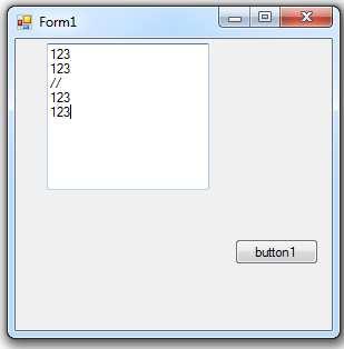 Zadanie 2. Kasowanie linii zawierającej ciąg znaków oraz dodawanie nowej linii. Użyj kontrolek: textbox, buton.