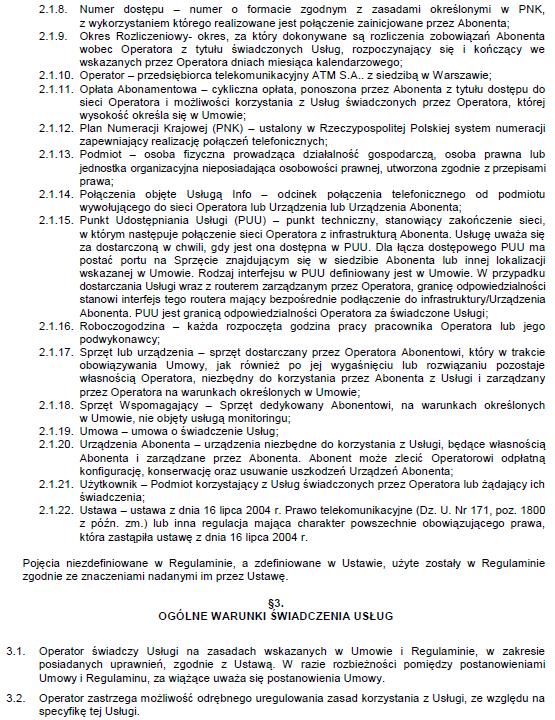 Umowa na świadczenie usług