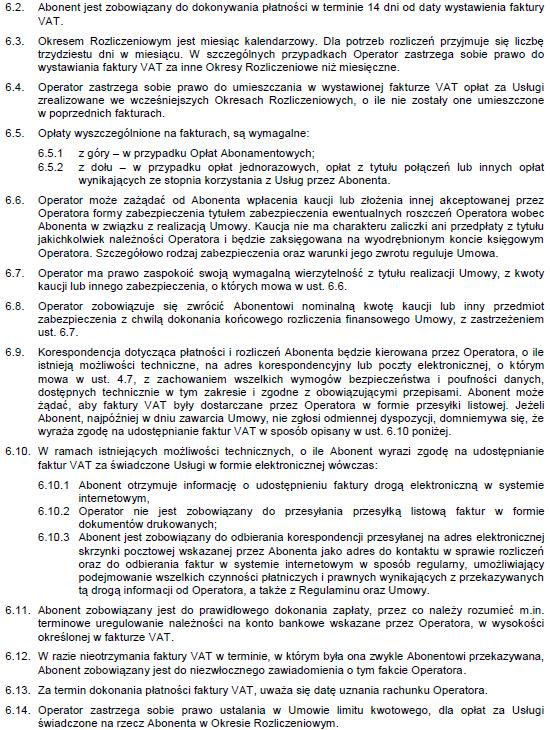 Umowa na świadczenie usług