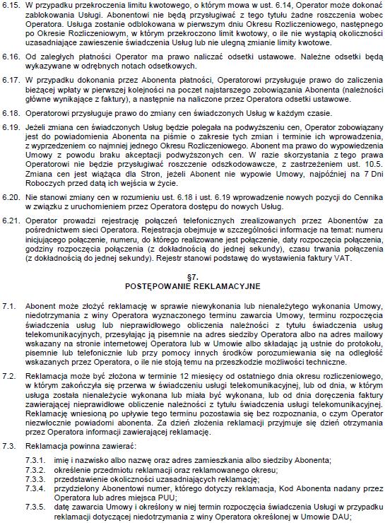 Umowa na świadczenie usług