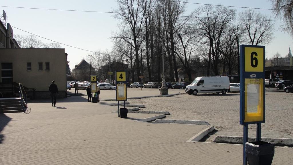 Rysunek 50 Stanowiska przystanków autobusowych w