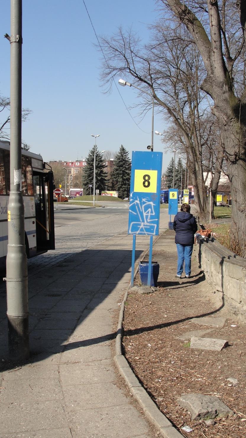 Rysunek 54 Przystanki autobusowe w Nysie