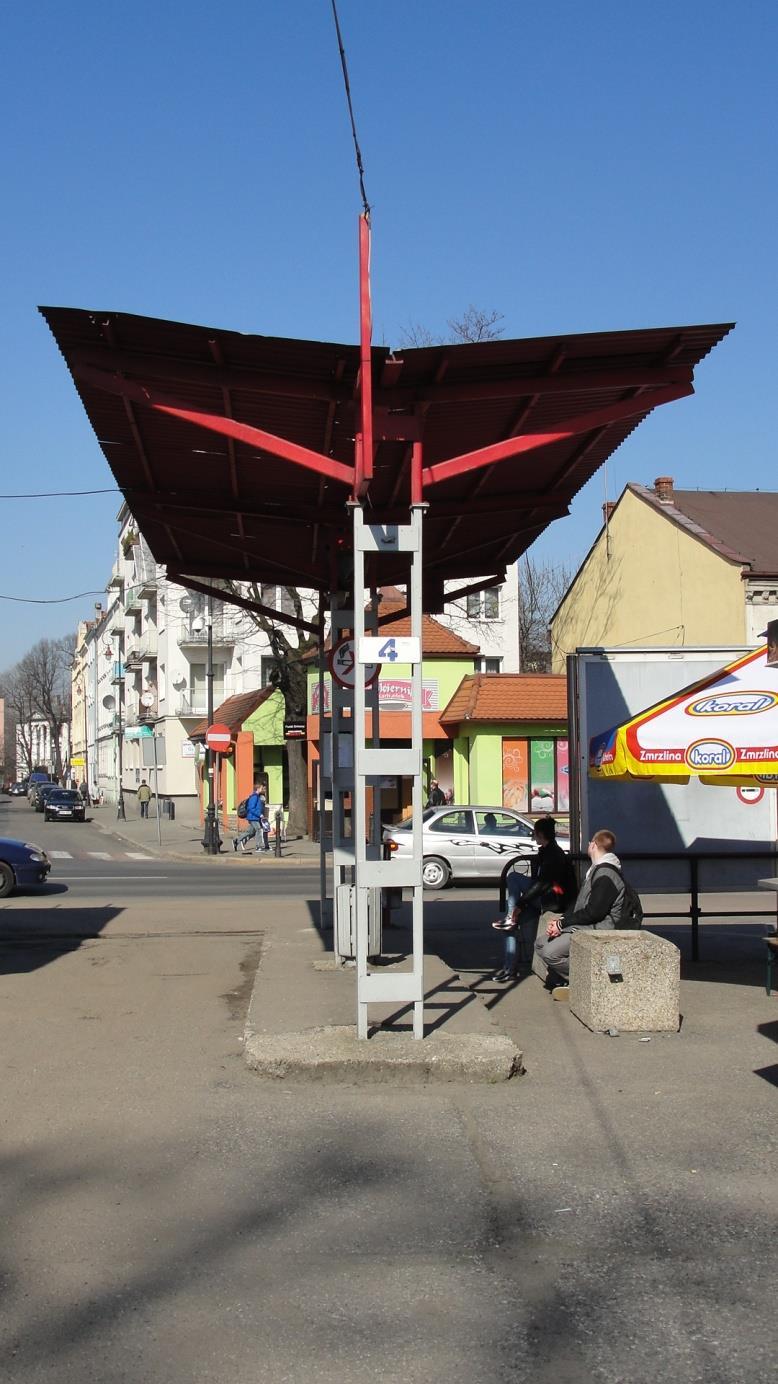 Rysunek 73 Wiata przystankowa w Prudniku