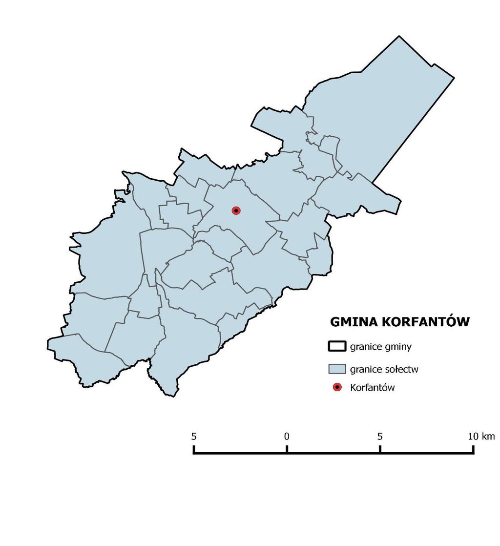 Gmina Korfantów Gmina Korfantów to miejsko-wiejska gmina położona w powiecie nyskim. Jej powierzchnia stanowi blisko 15% powierzchni powiatu.