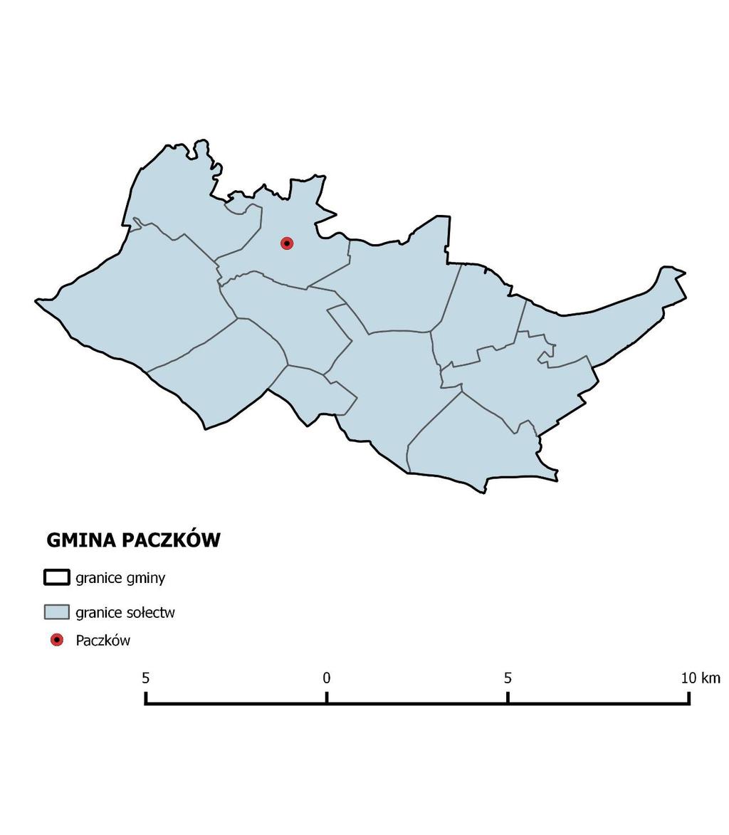 Mapa 16 Mapa gminy Paczków Strona