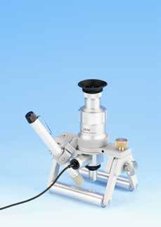 Mikroskop stacjonarny PEAK 2034-CIL-20-MST-B Wersja specjalna do pomiaru twardoêci metodà Brinella 20-krotne 7,2 mm 6 mm Od 0 po lewej do prawej co 0,05 mm 35,0 mm 0,06 35,0 mm 160 x 110 x 190 mm 820