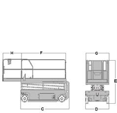 CIĘŻAR WŁASNY (kg) 2812 UDŹWIG (kg) 318 2,26 x 1,15 PLATFORMA WYSUWANA